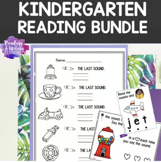 Science of reading Phonics centers activities for Kindergarten